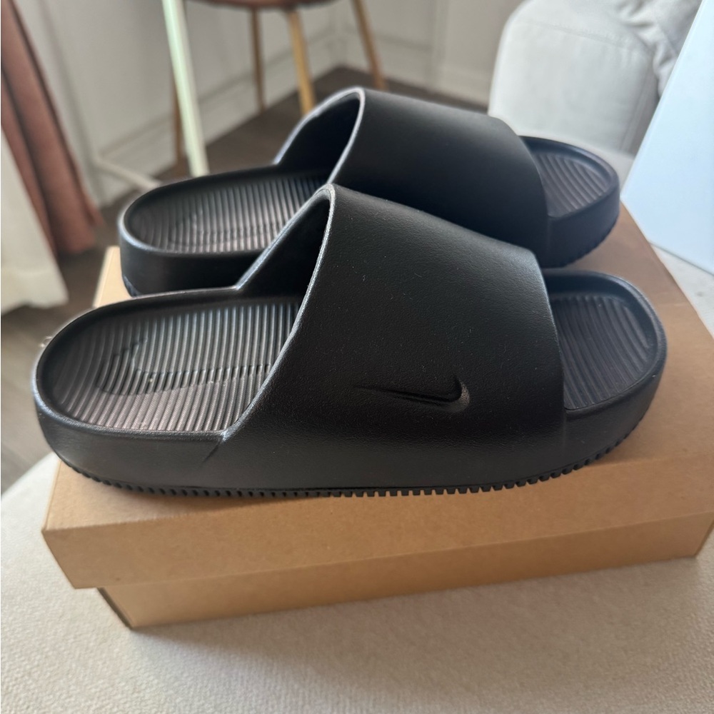 Nike Calm Slide Black Sandals size W 7.5 M 6